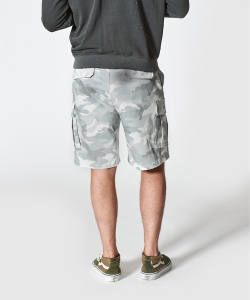 ACANTHUS(アカンサス)の「ACANTHUS:Cargo Shorts(カーゴパンツ・メンズ・ホワイト/ブラック・S/M/L/XL)」の5枚目の写真