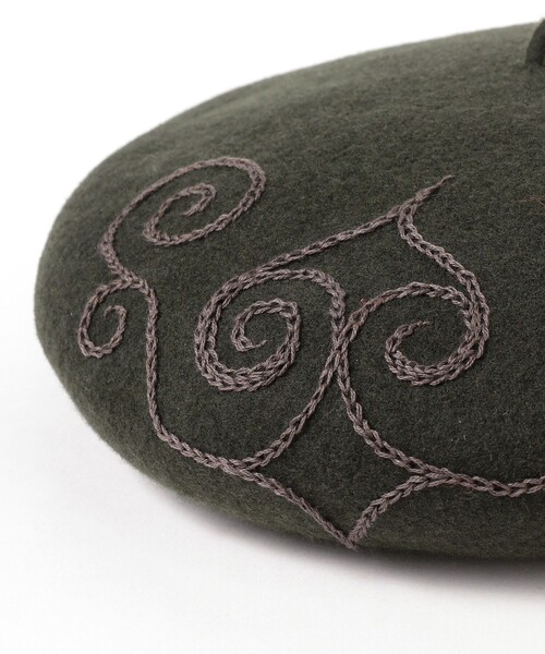 別注】cableami / アイヌ刺繍ベレー（ハンチング/ベレー帽）｜fennica