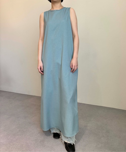 1chaku.（イッチャク）の「アメスリワンピース（ワンピース・レディース・ブラック/サンドベージュ/サンドグレー/グレー/ブルーグレー/ブルー/モカ・マルチサイズ）」の7枚目の写真