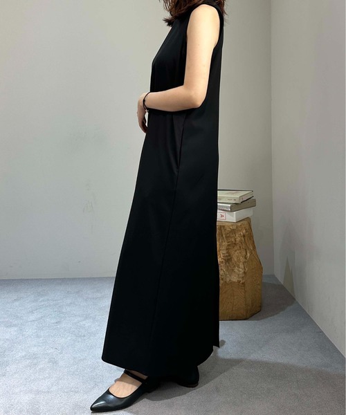 1chaku.（イッチャク）の「アメスリワンピース（ワンピース・レディース・ブラック/サンドベージュ/サンドグレー/グレー/ブルーグレー/ブルー/モカ・マルチサイズ）」の9枚目の写真