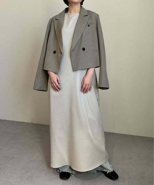 1chaku.（イッチャク）の「アメスリワンピース（ワンピース・レディース・ブラック/サンドベージュ/サンドグレー/グレー/ブルーグレー/ブルー/モカ・マルチサイズ）」の17枚目の写真