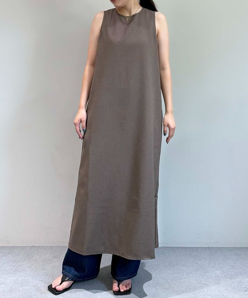 1chaku.（イッチャク）の「アメスリワンピース（ワンピース・レディース・ブラック/サンドベージュ/サンドグレー/グレー/ブルーグレー/ブルー/モカ・マルチサイズ）」の22枚目の写真