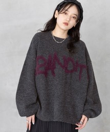 RAGEBLUE | ロゴフェザー/シャギールーズニット(ニット/セーター)