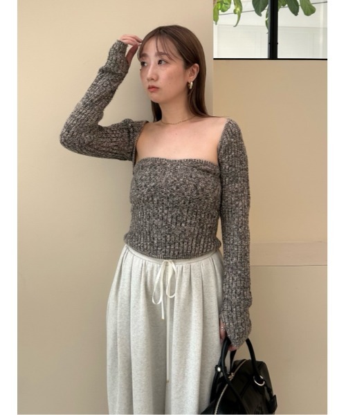 SNIDEL（スナイデル）の「【WEB限定サイズあり】スウェットタックワイドパンツ（スウェットパンツ・レディース・ピンク/オフホワイト/グレー・0/1/00）」の9枚目の写真