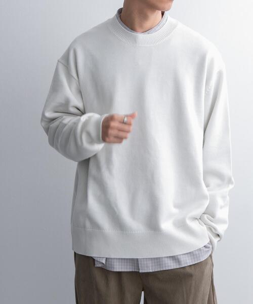 FORK&SPOON（フォークアンドスプーン）の「FORK&SPOON　ウーステッドヤーンクルーネックニット（ニット/セーター・メンズ・オレンジ系その他/ブルー/ブラック/アイボリー・5/4）」の18枚目の写真