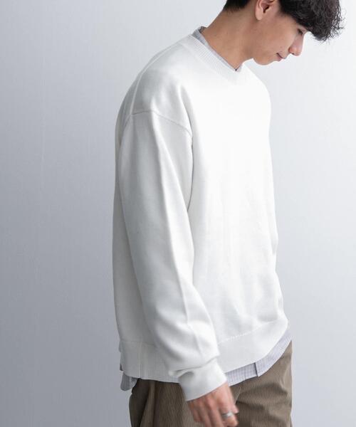 FORK&SPOON（フォークアンドスプーン）の「FORK&SPOON　ウーステッドヤーンクルーネックニット（ニット/セーター・メンズ・オレンジ系その他/ブルー/ブラック/アイボリー・5/4）」の19枚目の写真