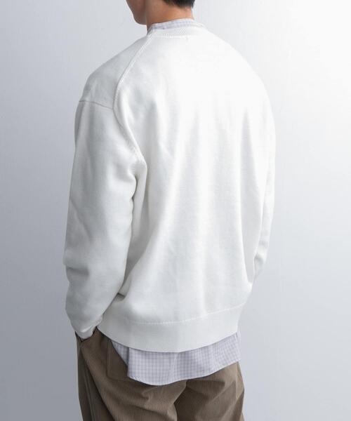 FORK&SPOON（フォークアンドスプーン）の「FORK&SPOON　ウーステッドヤーンクルーネックニット（ニット/セーター・メンズ・オレンジ系その他/ブルー/ブラック/アイボリー・5/4）」の20枚目の写真