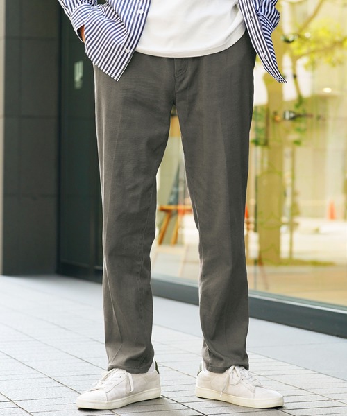 jiggys shop(ジギーズショップ)の「センタークリーステーパードイージーパンツスラックス(スラックス・メンズ・ブラック/グレー系その他/カーキ・SMALL/MEDIUM/LARGE/X-LARGE)」の3枚目の写真