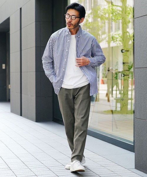 jiggys shop(ジギーズショップ)の「センタークリーステーパードイージーパンツスラックス(スラックス・メンズ・ブラック/グレー系その他/カーキ・SMALL/MEDIUM/LARGE/X-LARGE)」の20枚目の写真