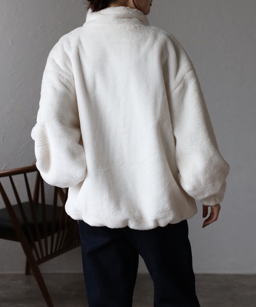 セール】【Fizz/フィズ】 フェイクファー スタンドカラーブルゾン