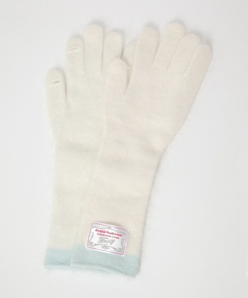 ROCKFISH WEATHERWEAR（ロックフィッシュウェザーウェア）の「【Rockfish Weatherwear】ファジーロンググローブ[tiny tiny]（手袋・レディース・ピンク/ホワイト/ライトグリーン・0）」の2枚目の写真