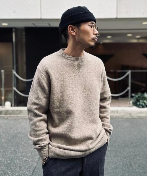 BACK NUMBER(バックナンバー)の「BACK NUMBER(バックナンバー)【メンズ】ウールライククルーニット(ニット/セーター・メンズ・ベージュ/ダークグレー/ネイビー・XL/M/L)」の20枚目の写真