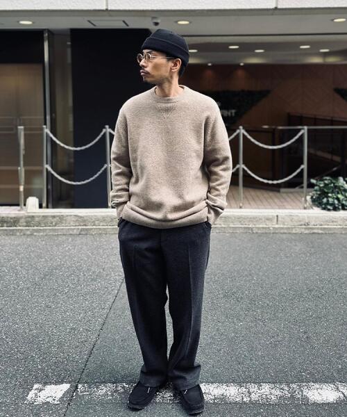 BACK NUMBER(バックナンバー)の「BACK NUMBER(バックナンバー)【メンズ】ウールライククルーニット(ニット/セーター・メンズ・ベージュ/ダークグレー/ネイビー・XL/M/L)」の18枚目の写真
