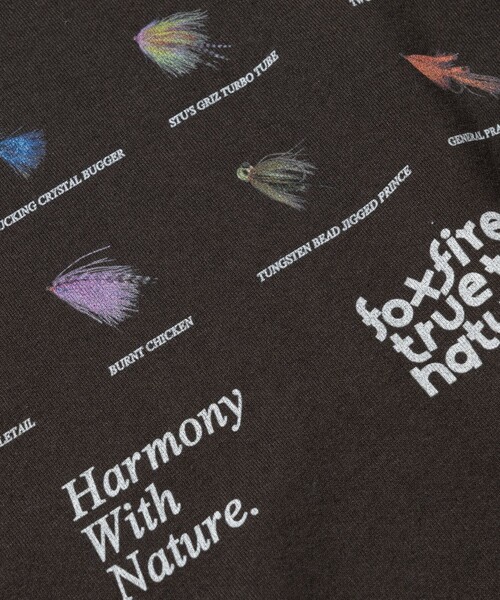 Foxfire（フォックスファイヤー）の「Foxfire/フォックスファイヤー 別注 Foxfire プリントクルーネック スウェット/毛針/バックプリント/リラックスフィット（スウェット・メンズ・チャコールグレー/ライトグレー/ネイビー・LARGE/MEDIUM）」の21枚目の写真