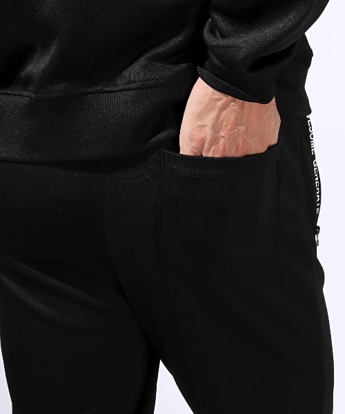 LUXSTYLE(ラグスタイル)の「ジップロゴポケットジョガーパンツ(スウェットパンツ・メンズ・ブラックミックス/杢グレー/ブラック・L/M/XL)」の14枚目の写真