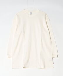 spiritoso USAコットンロング丈クルーネックロンT