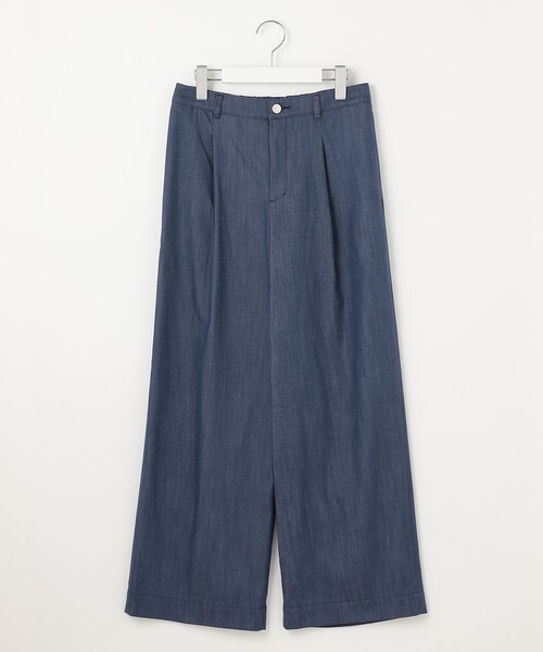 J.PRESS Ladies(J.プレス レディス)の「【洗える】セルロースシャンブレー ワイド パンツ(その他パンツ・レディース・ネイビー系/ブルー系・XS/S)」の13枚目の写真