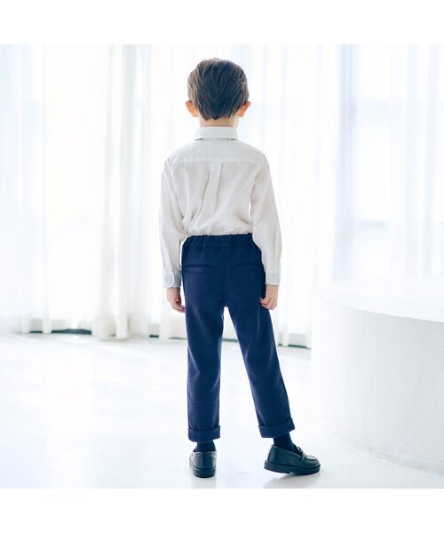 apres les cours（アプレレクール）の「フォーマルシャツ（シャツ/ブラウス・キッズ・ストライプ/オフホワイト・90/100/110/120/130）」の14枚目の写真