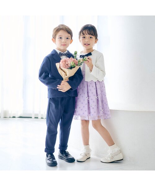 apres les cours（アプレレクール）の「フォーマルシャツ（シャツ/ブラウス・キッズ・ストライプ/オフホワイト・90/100/110/120/130）」の16枚目の写真