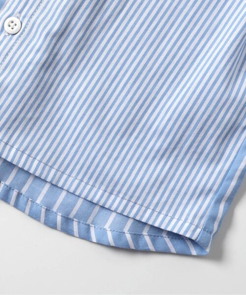 apres les cours（アプレレクール）の「フォーマルシャツ（シャツ/ブラウス・キッズ・ストライプ/オフホワイト・90/100/110/120/130）」の4枚目の写真