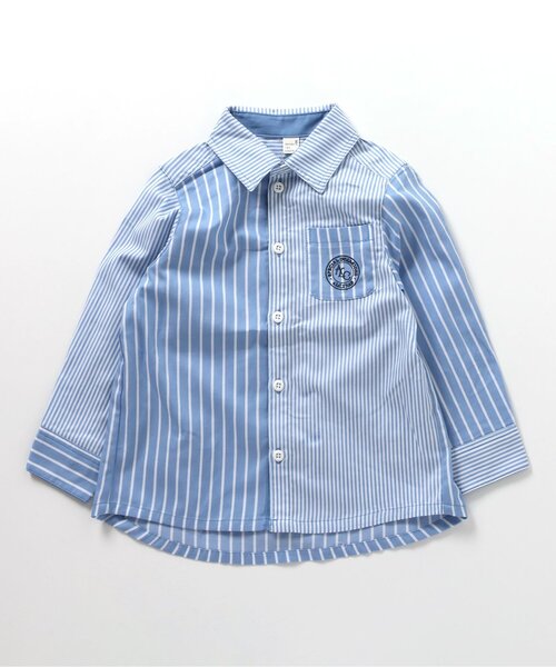 apres les cours（アプレレクール）の「フォーマルシャツ（シャツ/ブラウス・キッズ・ストライプ/オフホワイト・90/100/110/120/130）」の6枚目の写真