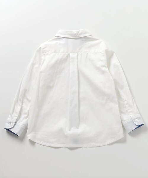 apres les cours（アプレレクール）の「フォーマルシャツ（シャツ/ブラウス・キッズ・ストライプ/オフホワイト・90/100/110/120/130）」の7枚目の写真