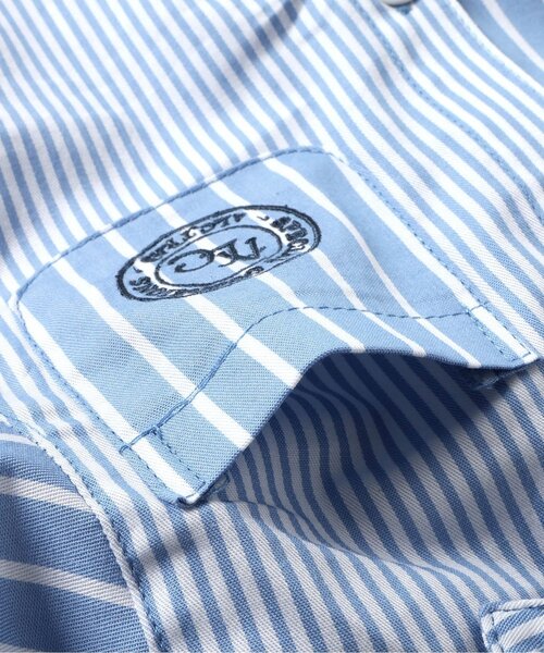 apres les cours（アプレレクール）の「フォーマルシャツ（シャツ/ブラウス・キッズ・ストライプ/オフホワイト・90/100/110/120/130）」の12枚目の写真