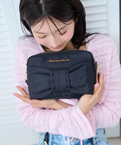 ショルダーバッグ・ポシェット JILLSTUART [Kevin] Shearling hobo bag (JLBA4F675BK) org.jpg