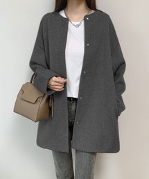 ノーカラーコート（グレー/灰色系）ファッション通販 - ZOZOTOWN