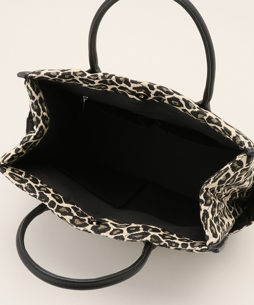 cache cache(カシュ カシュ)の「cache cache/カシュカシュ キルティンクレオパTOTE(トートバッグ・レディース・ブラウン・FREE)」の5枚目の写真
