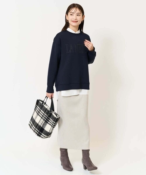 a.v.v（アーヴェヴェ）の「ロゴスウェット（スウェット・レディース・ネイビー/グレー系その他・36/38/40/34/42）」の3枚目の写真