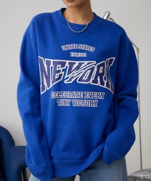 AZUL by moussy(アズールバイマウジー)の「Abel&Co USA ヴィンテージスウェット(スウェット・メンズ・ブラック/オフホワイト/ブルー/杢グレー・FREE)」の1枚目の写真