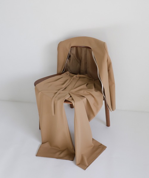 select MOCA（セレクトモカ）の「【セレモニー】レイヤードノーカラージャケット（ノーカラージャケット・レディース・ベージュ/ブラック・FREE）」の18枚目の写真