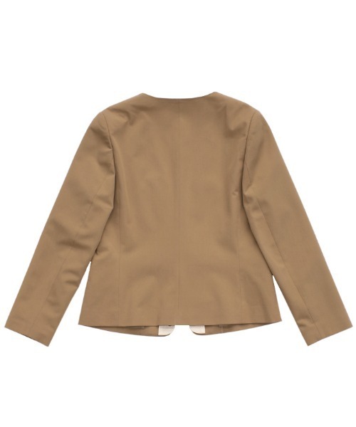 セール】【セレモニー】レイヤードノーカラージャケット（ノーカラー