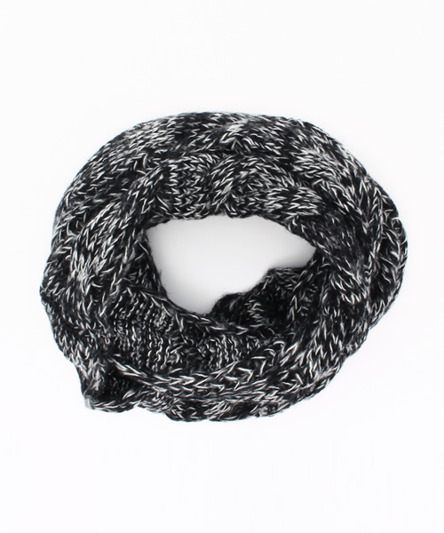 VENCEEXCHANGE（ヴァンスエクスチェンジ）の「ミックス調スヌード                    （ストール/ショール・メンズ・ネイビー/コーラル/ブラック・FREE）」の3枚目の写真