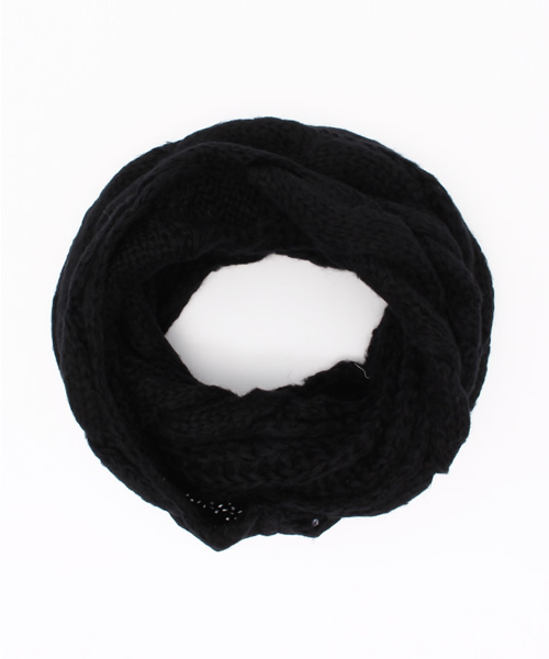 VENCEEXCHANGE（ヴァンスエクスチェンジ）の「ミックス調スヌード                    （ストール/ショール・メンズ・ネイビー/コーラル/ブラック・FREE）」の2枚目の写真