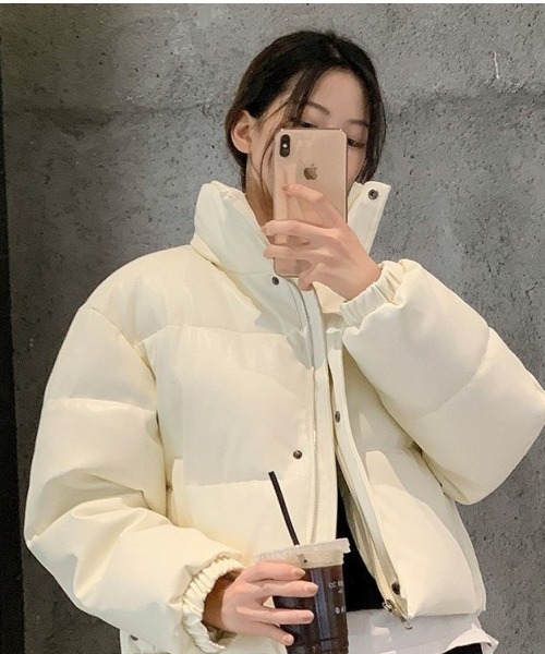 スタンドカラー キルティング中綿ジャケット（ダウンジャケット/コート