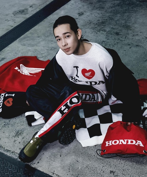 B.C STOCK(ベーセーストック)の「【HONDA / ホンダ】別注 ナップサック(クラッチバッグ・メンズ・ブラック/レッド・FREE)」の14枚目の写真