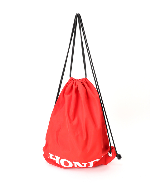 B.C STOCK(ベーセーストック)の「【HONDA / ホンダ】別注 ナップサック(クラッチバッグ・メンズ・ブラック/レッド・FREE)」の5枚目の写真