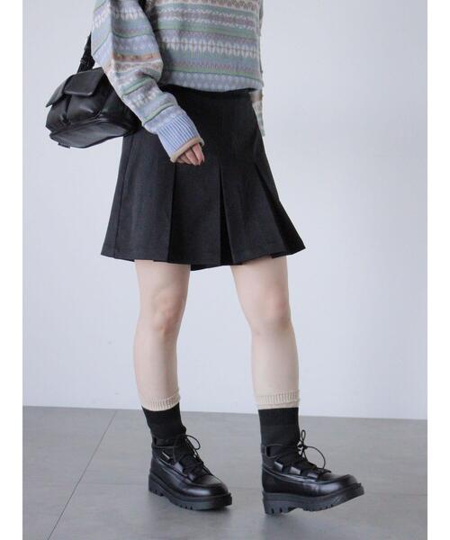 ehka sopo（エヘカソポ）の「ボックスタックショートパンツ（その他パンツ・レディース・グレー/ブラック/ベージュ・F）」の4枚目の写真