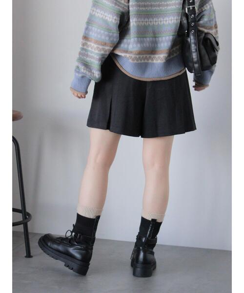 ehka sopo（エヘカソポ）の「ボックスタックショートパンツ（その他パンツ・レディース・グレー/ブラック/ベージュ・F）」の5枚目の写真