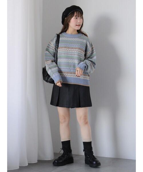 ehka sopo（エヘカソポ）の「ボックスタックショートパンツ（その他パンツ・レディース・グレー/ブラック/ベージュ・F）」の9枚目の写真