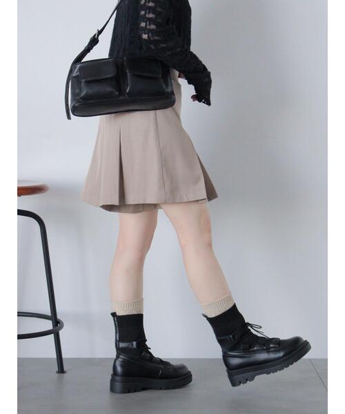 ehka sopo（エヘカソポ）の「ボックスタックショートパンツ（その他パンツ・レディース・グレー/ブラック/ベージュ・F）」の13枚目の写真