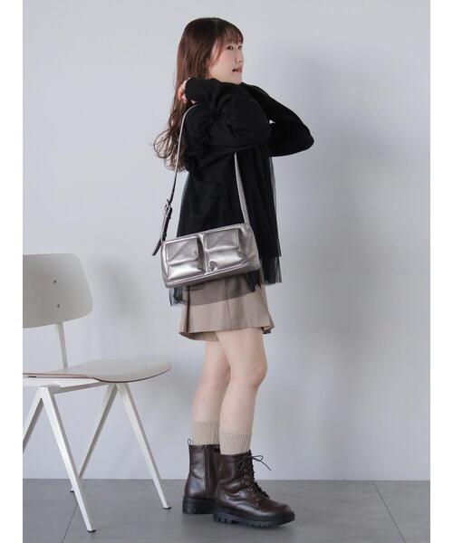 ehka sopo（エヘカソポ）の「ボックスタックショートパンツ（その他パンツ・レディース・グレー/ブラック/ベージュ・F）」の21枚目の写真