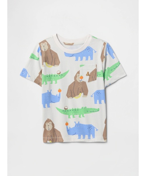 GAP(ギャップ)の「ブラナン フェイバリット ポケットTシャツ (幼児・ベビー)(Tシャツ/カットソー・キッズ・ブルー/レッド系その他/ベージュ/オレンジ/マルチ/ブルー系その他・80cm/100cm/105cm/110cm/95cm/90cm)」の6枚目の写真
