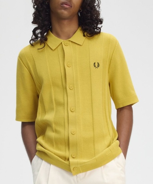 セール】Button Through Short Sleeve Polo Shirt／ボタンスルー