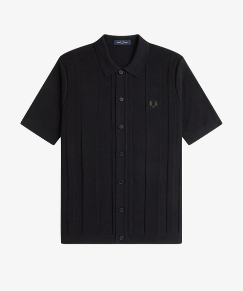 セール】Button Through Short Sleeve Polo Shirt／ボタンスルー