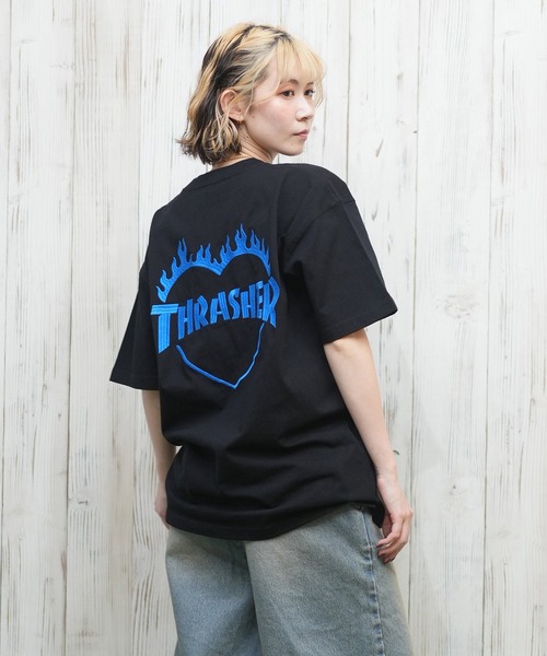 セール】THRASHER/スラッシャー バーニングハートTシャツ 252TH2ST030