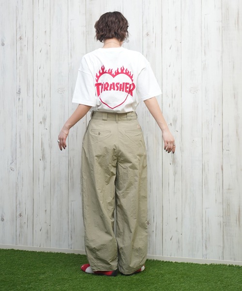 THRASHER(スラッシャー)の「THRASHER/スラッシャー バーニングハートTシャツ 252TH2ST030(Tシャツ/カットソー・レディース・ブラック×レッド/ホワイト×レッド/ブラック×ブルー/ブラック×グリーン/ホワイト×グリーン/ホワイト×ブルー・L/M/XL)」の11枚目の写真