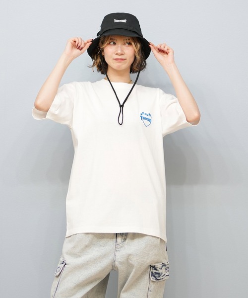THRASHER(スラッシャー)の「THRASHER/スラッシャー バーニングハートTシャツ 252TH2ST030(Tシャツ/カットソー・レディース・ブラック×レッド/ホワイト×レッド/ブラック×ブルー/ブラック×グリーン/ホワイト×グリーン/ホワイト×ブルー・L/M/XL)」の17枚目の写真